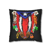 Puerto Rico Square Pillowcase 14x14