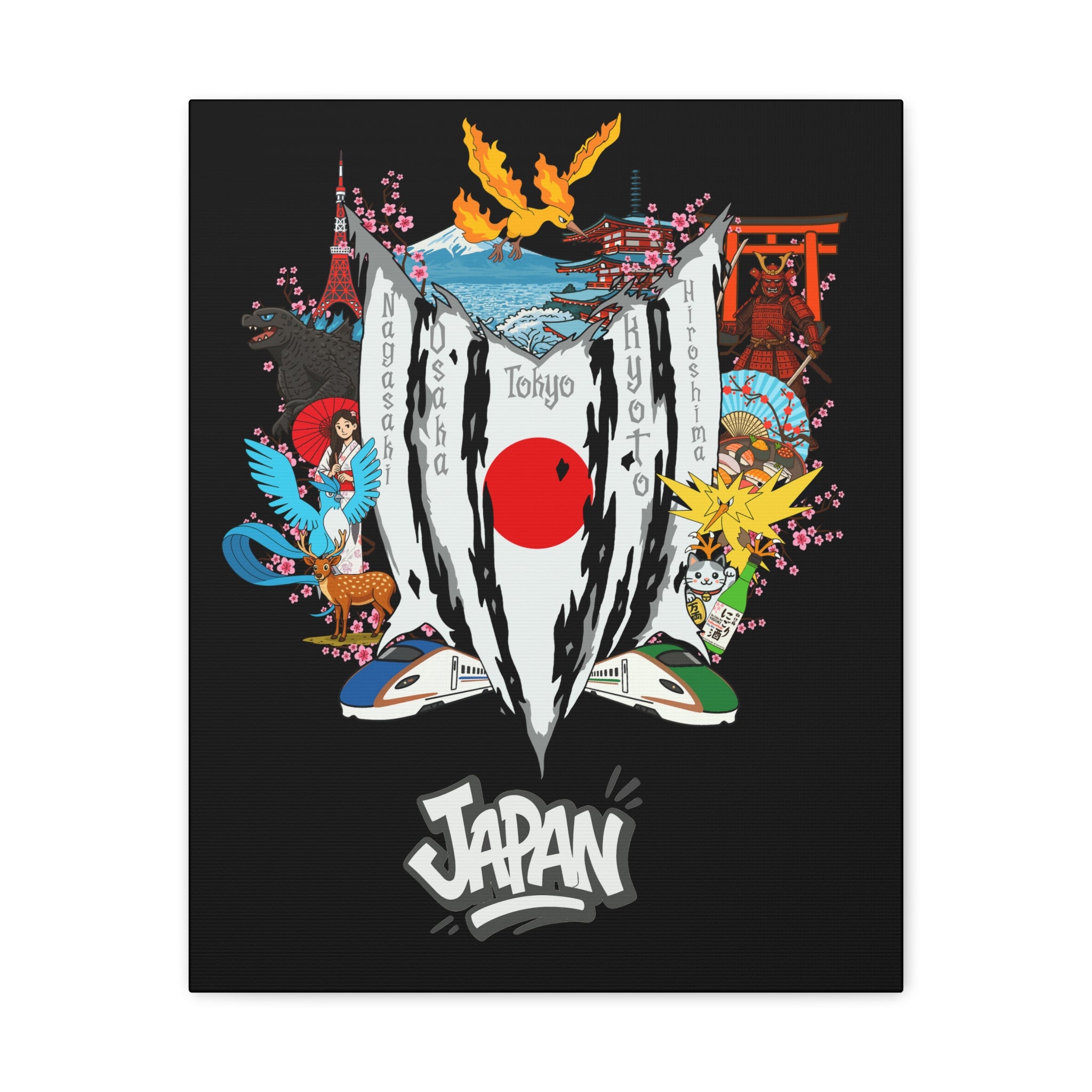 Japan (Legendary Zap-Art-Mol Version) Canvas