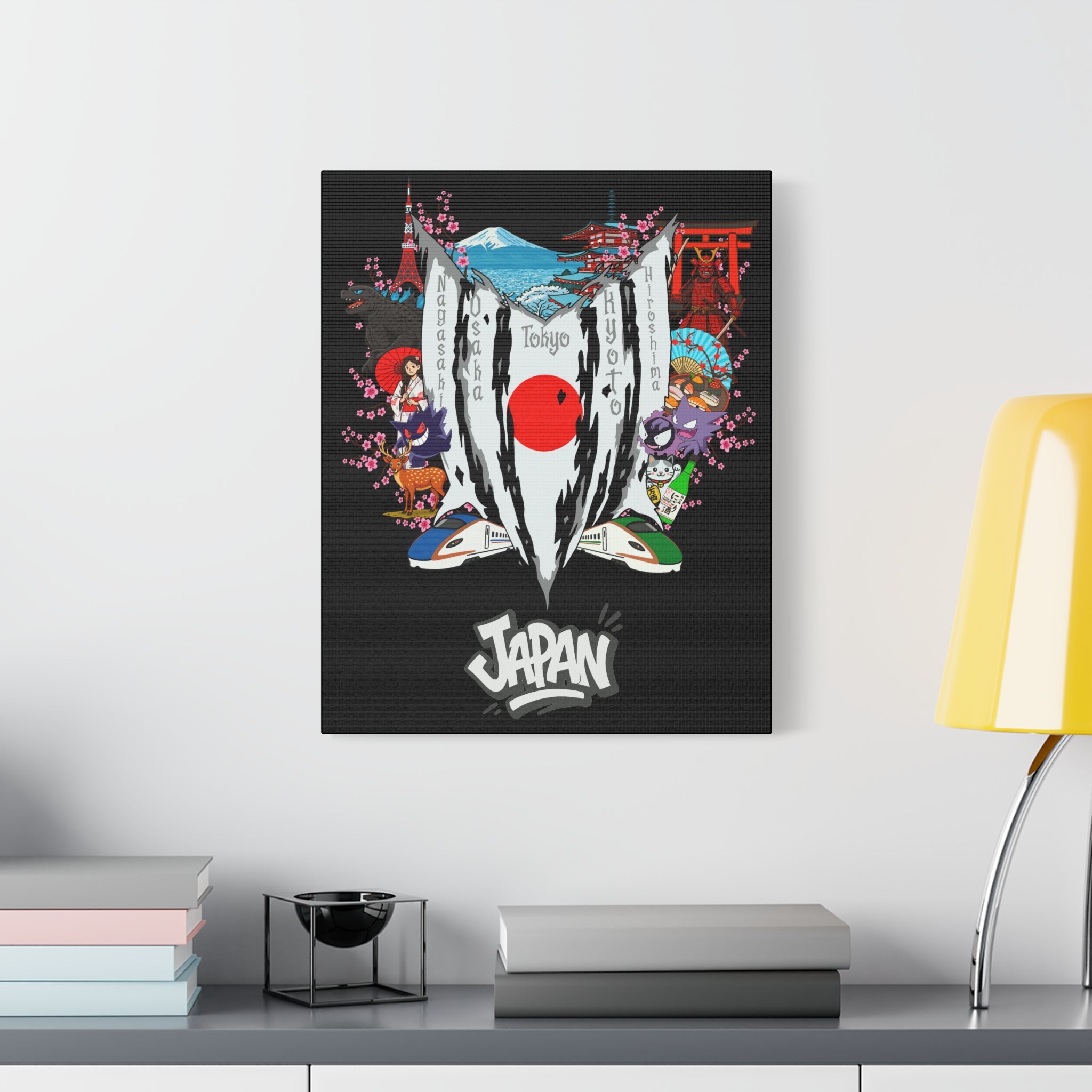 Japan (Ghost Poke Version) Canvas
