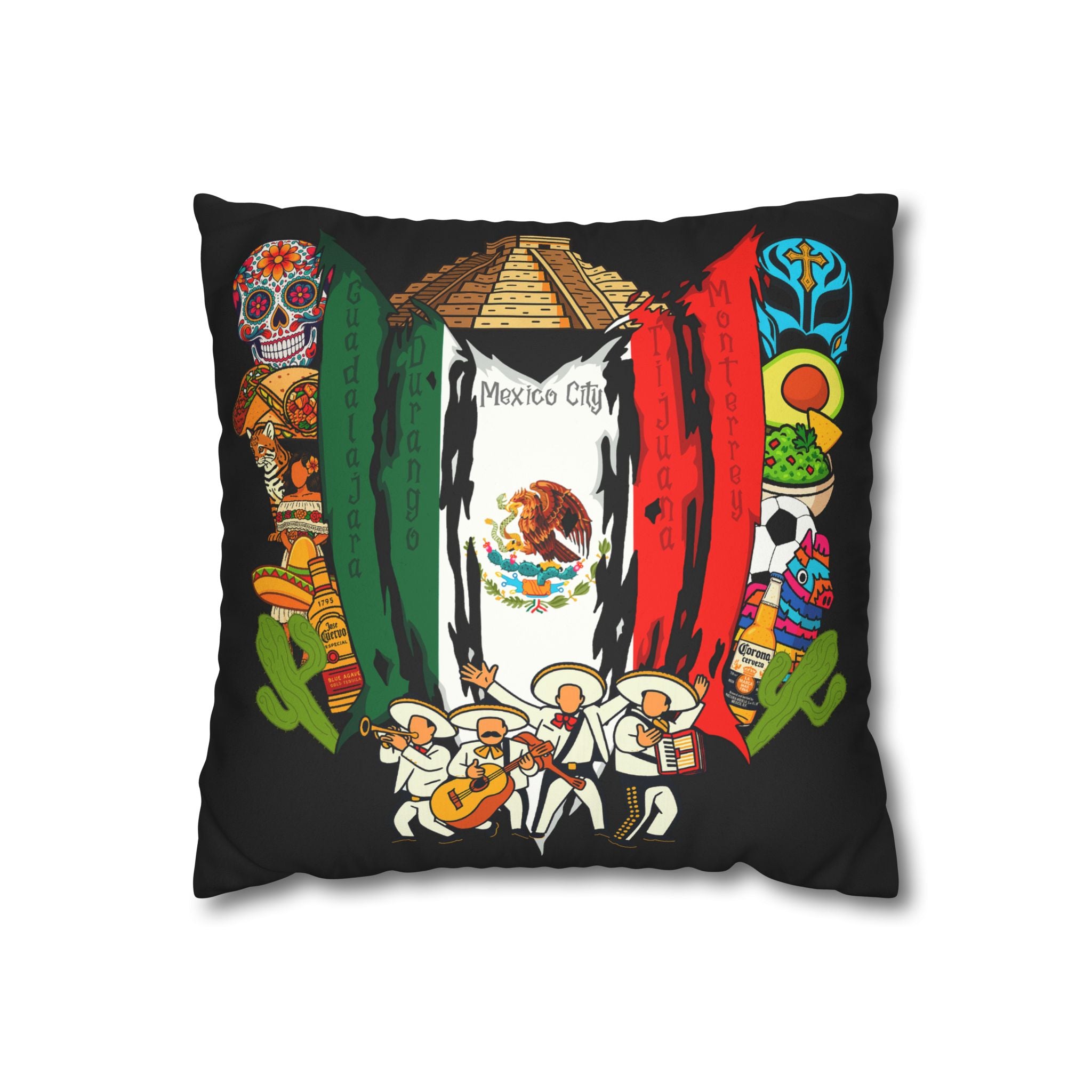 Mexico Coron Square Pillowcase 14x14