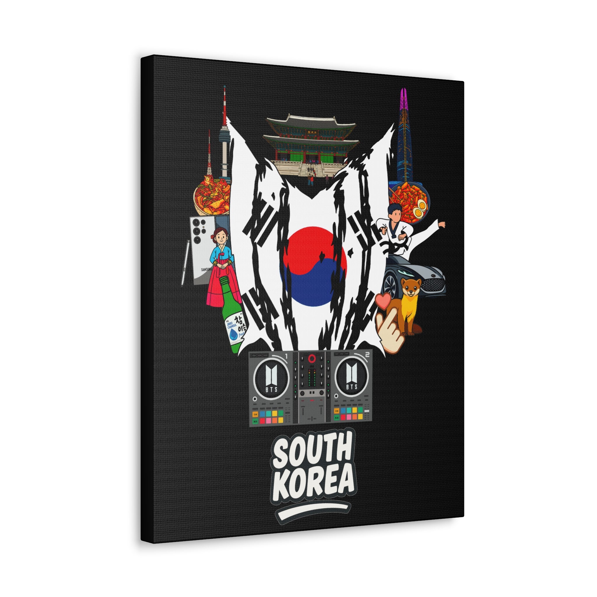 South Korea (BTS) Canvas