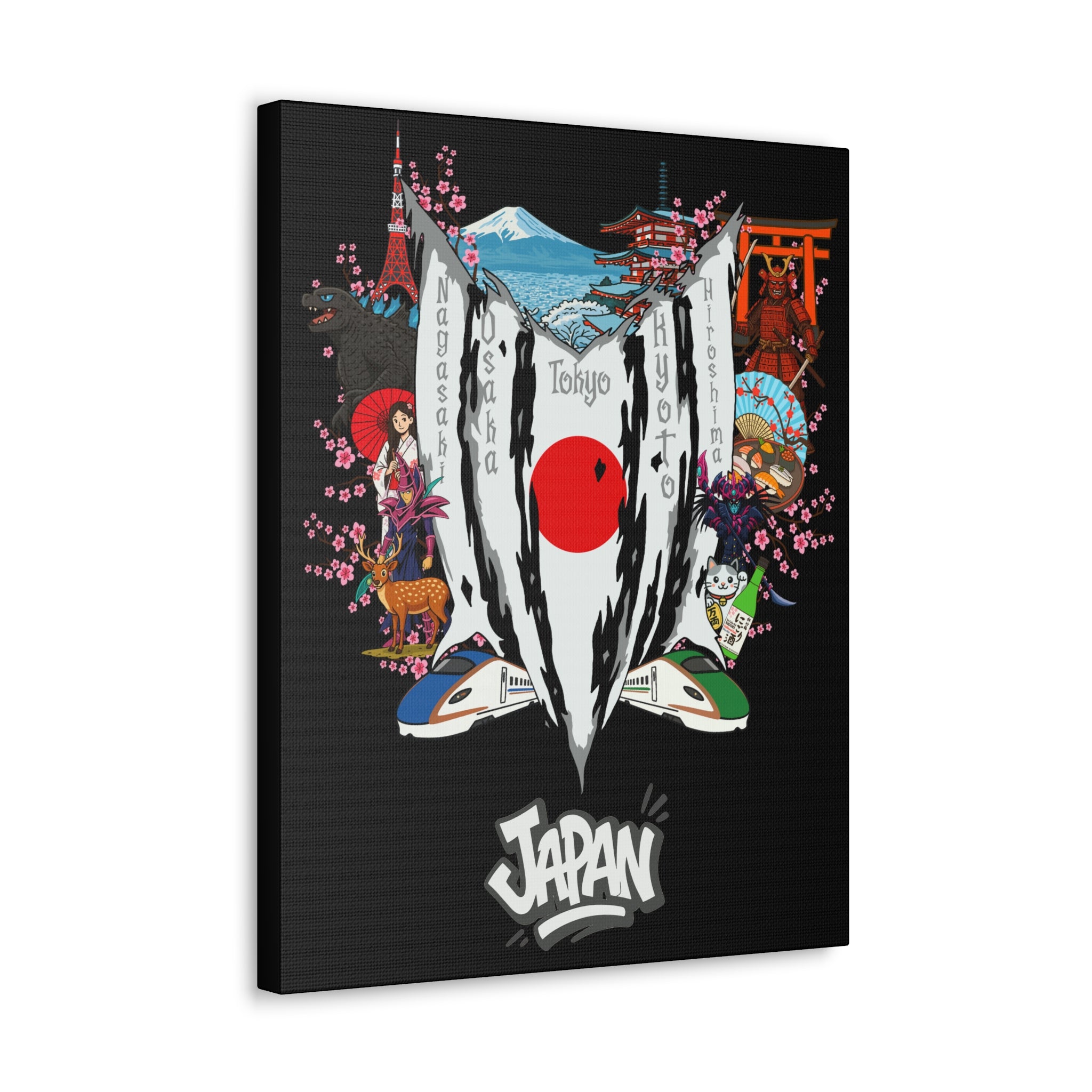Japan (blackchaos Version) Canvas