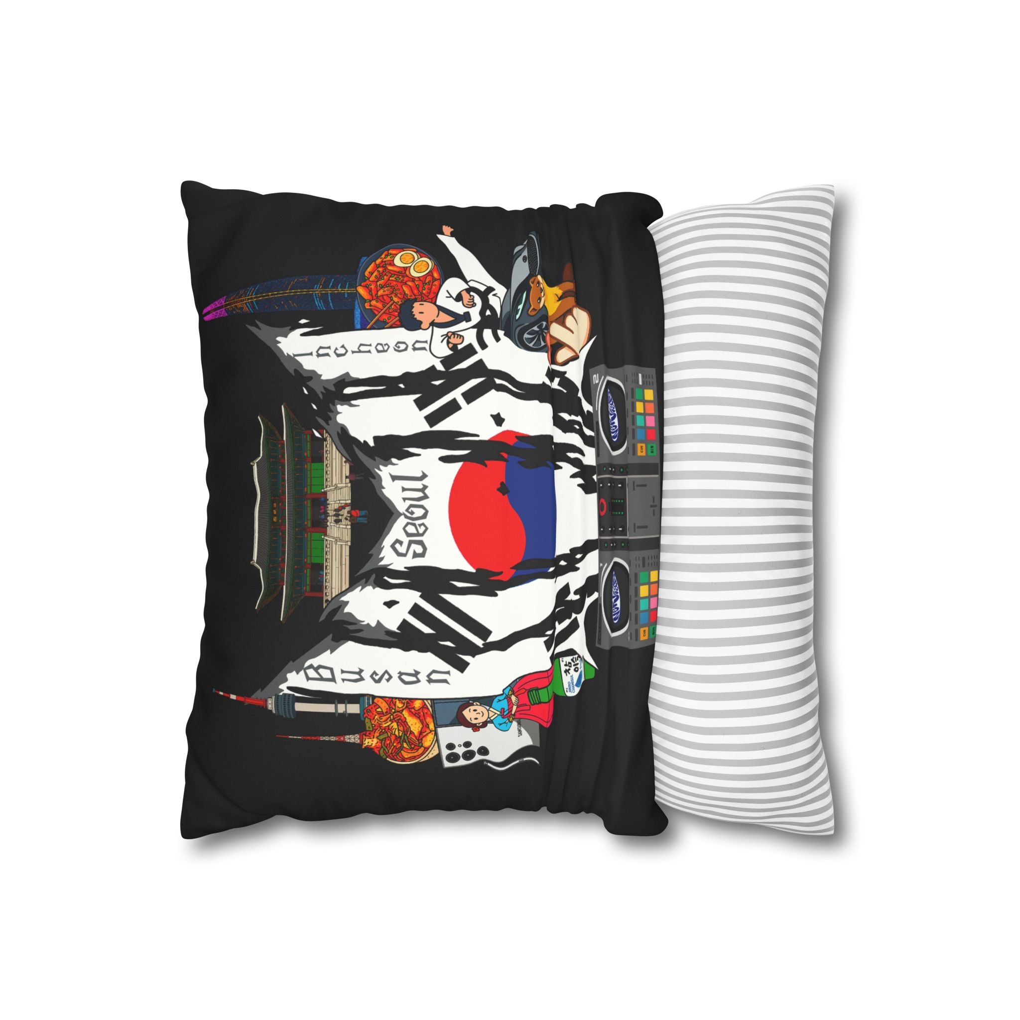 South Korea (New Jeans) Square Pillowcase 14x14