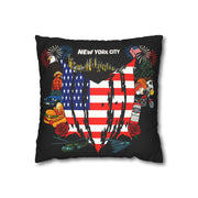 USA (NYC) Square Pillowcase 14x14