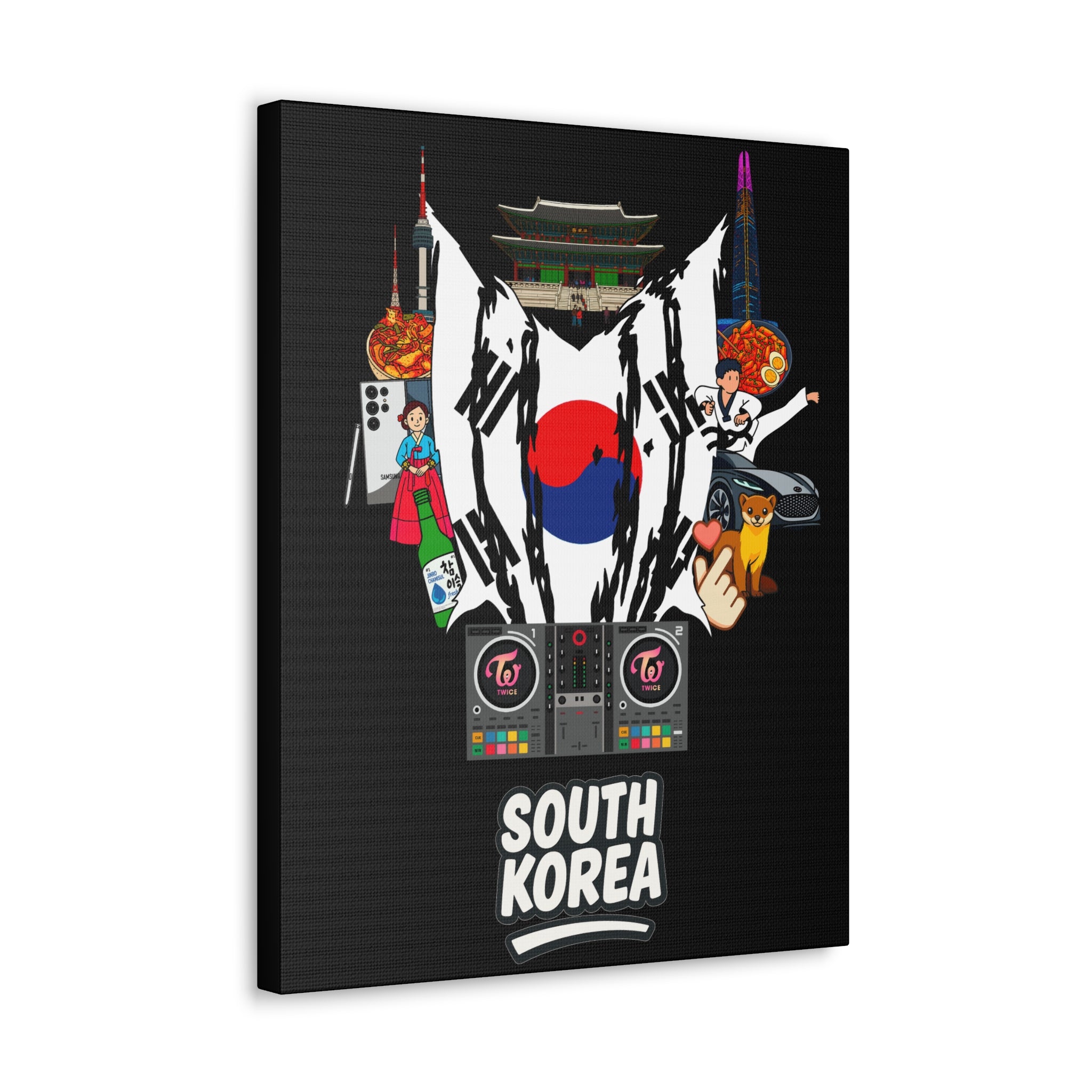 South Korea (Twice) Canvas