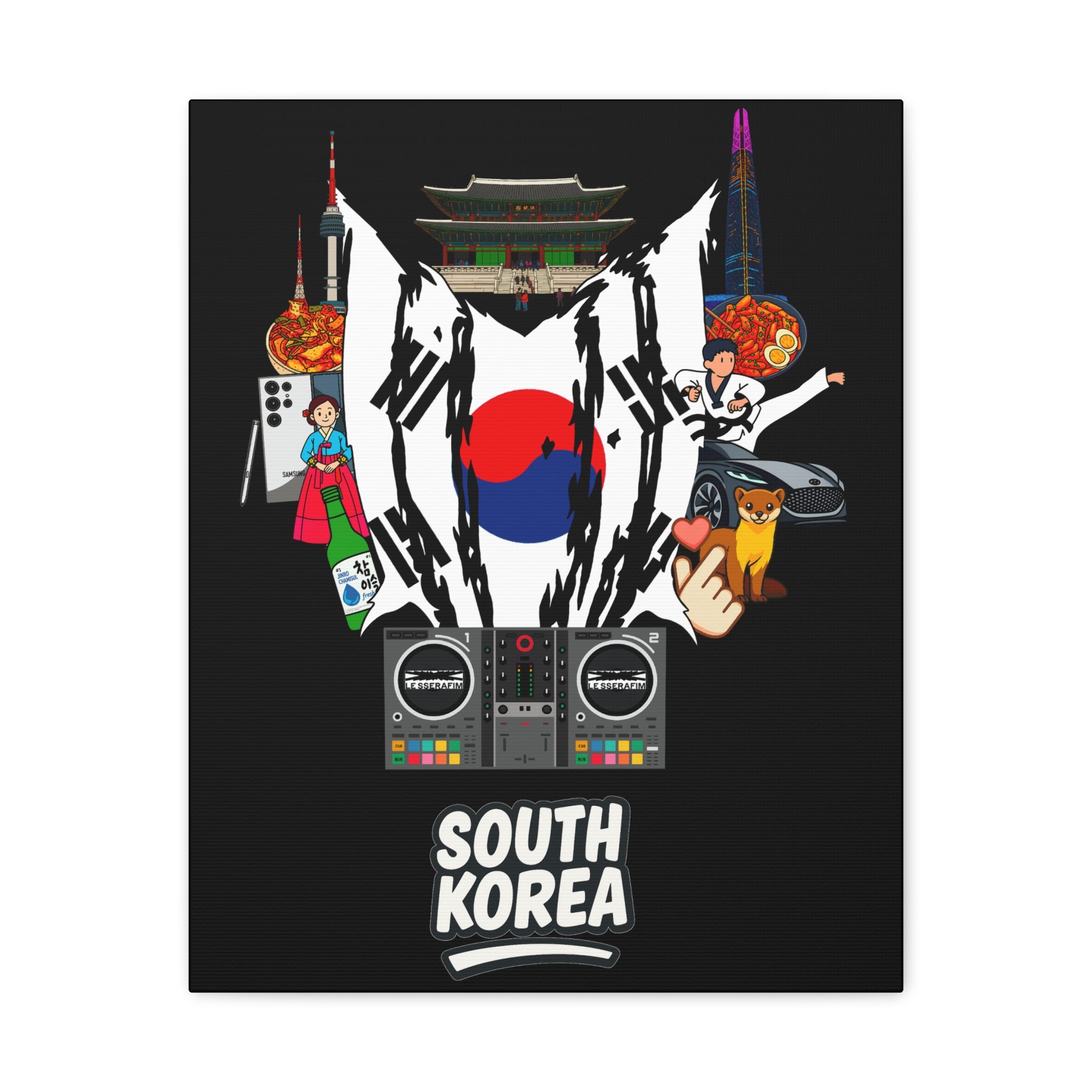 South Korea (Lesserafim) Canvas