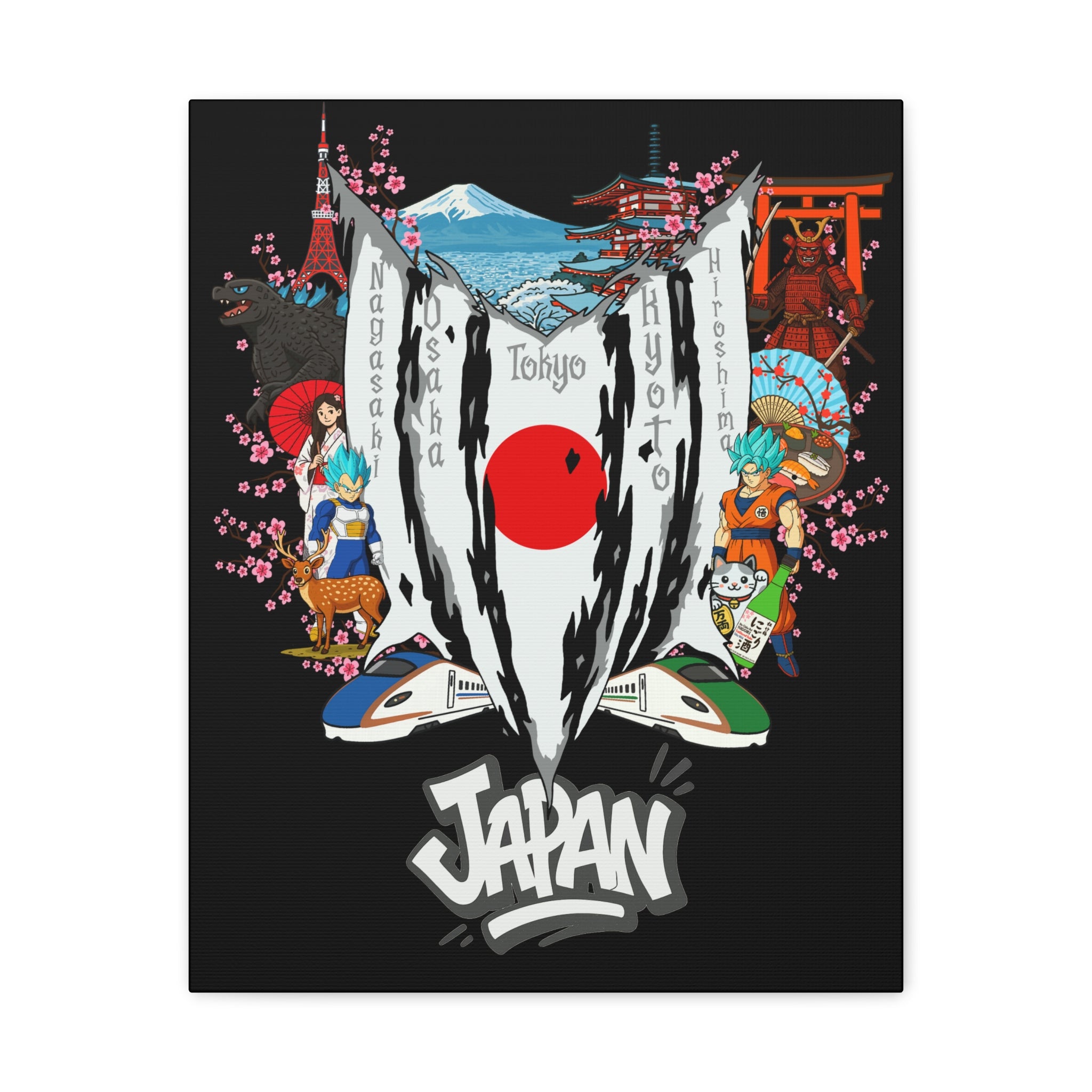 Japan (DBZ GoVeg Version) Canvas