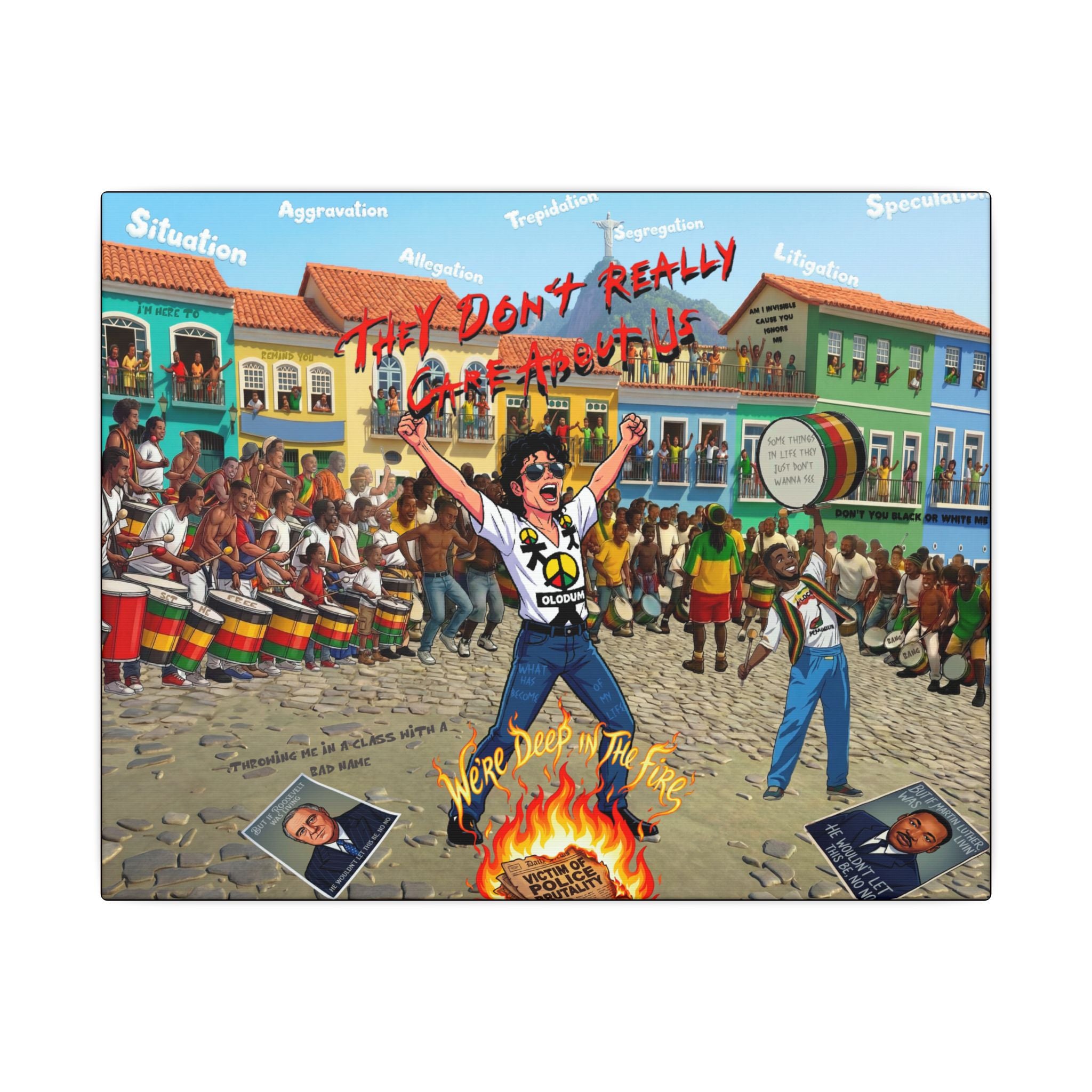 Michael Jackson They Don't Care About Us in Collage