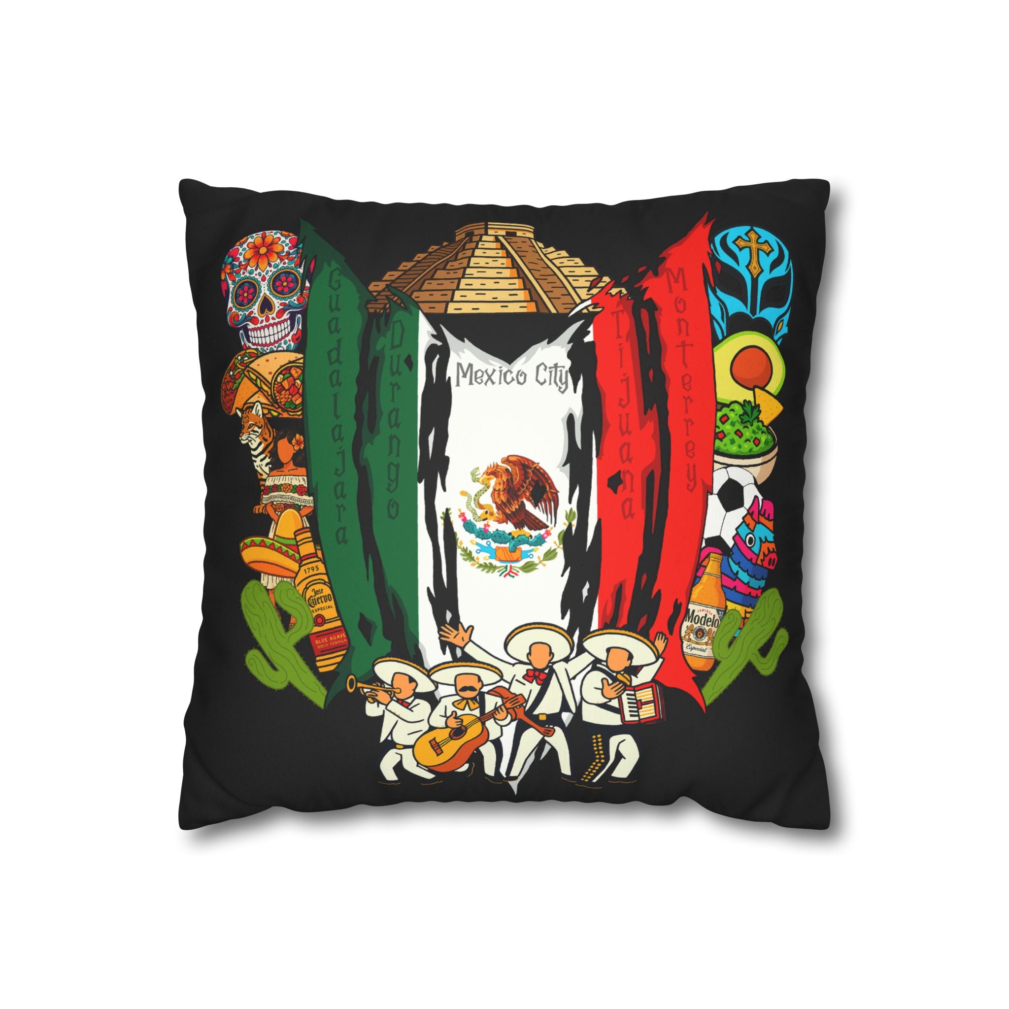 Mexico Modelo Square Pillowcase 14x14