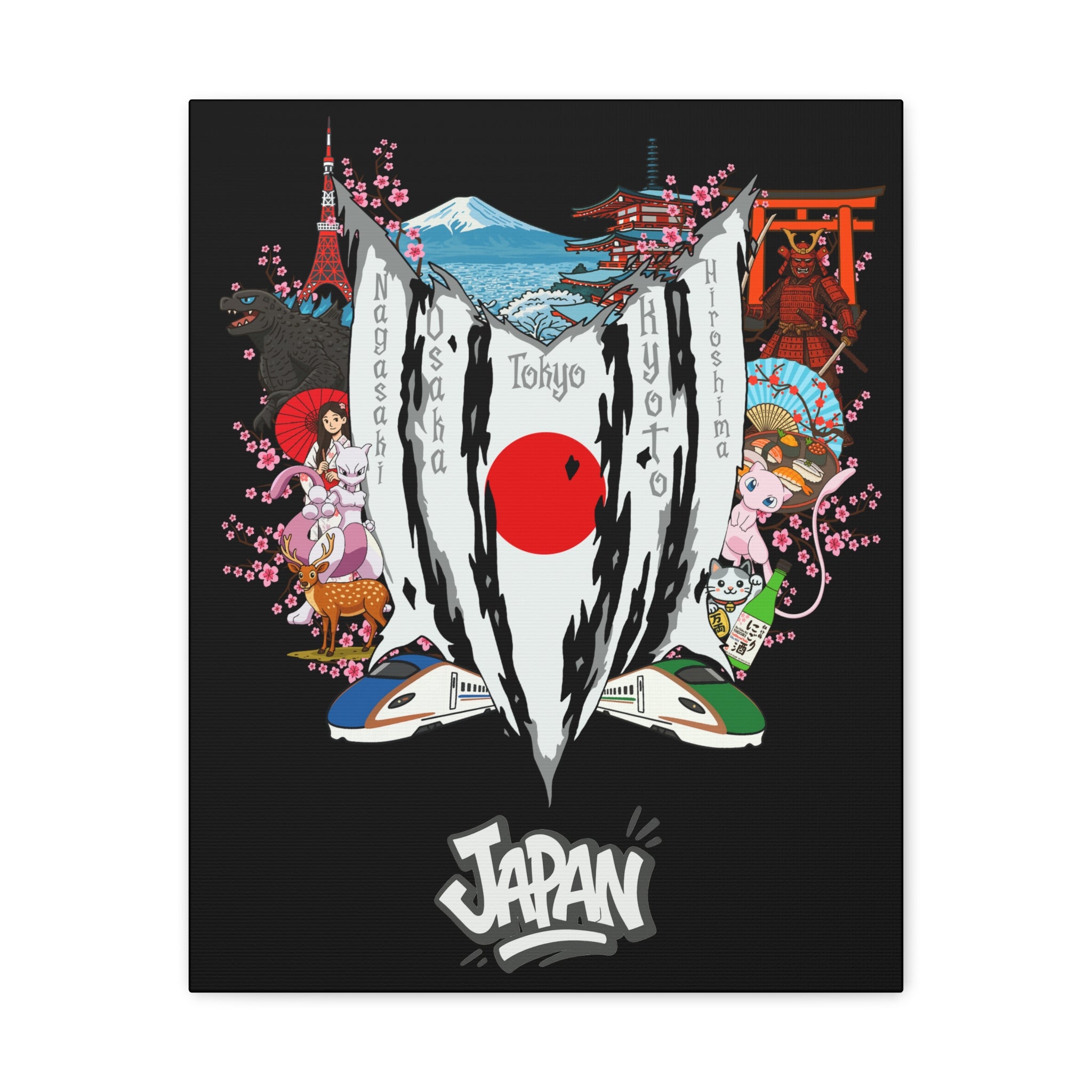 Japan (Mew2 Poke Version) Canvas