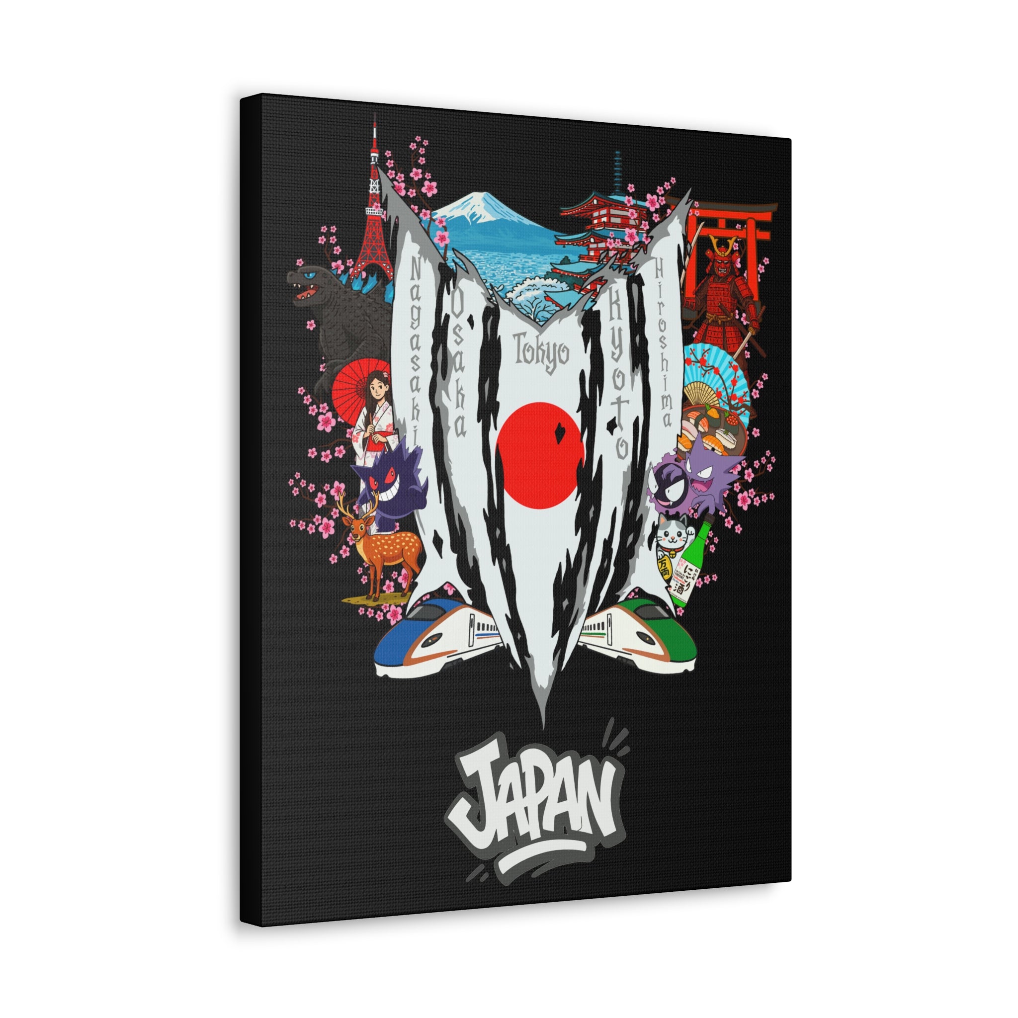 Japan (Ghost Poke Version) Canvas