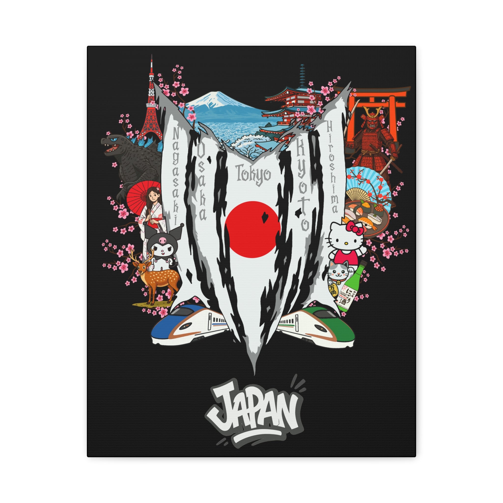 Japan (hellokitty Version) Canvas