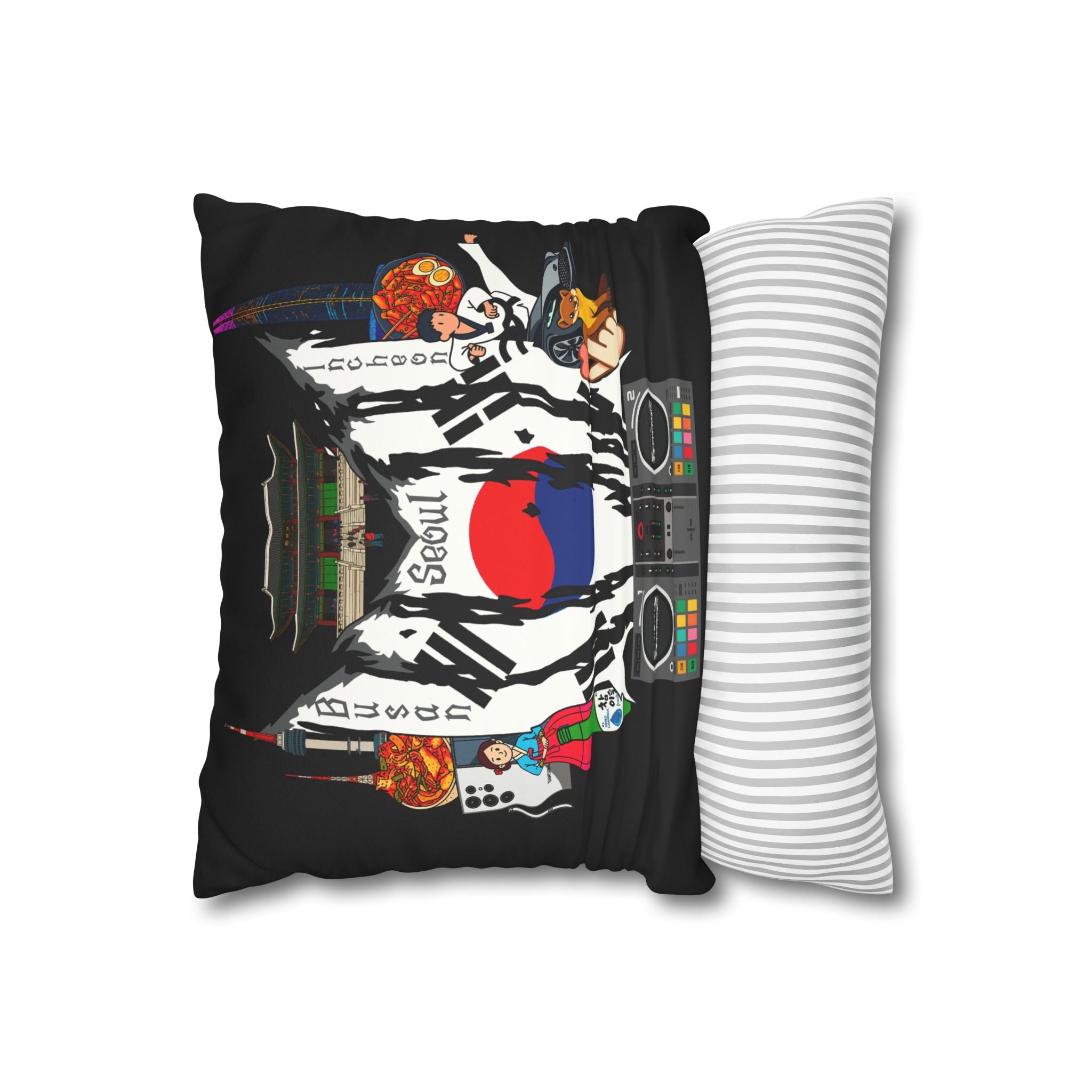 South Korea (LeSserafim) Square Pillowcase 14x14