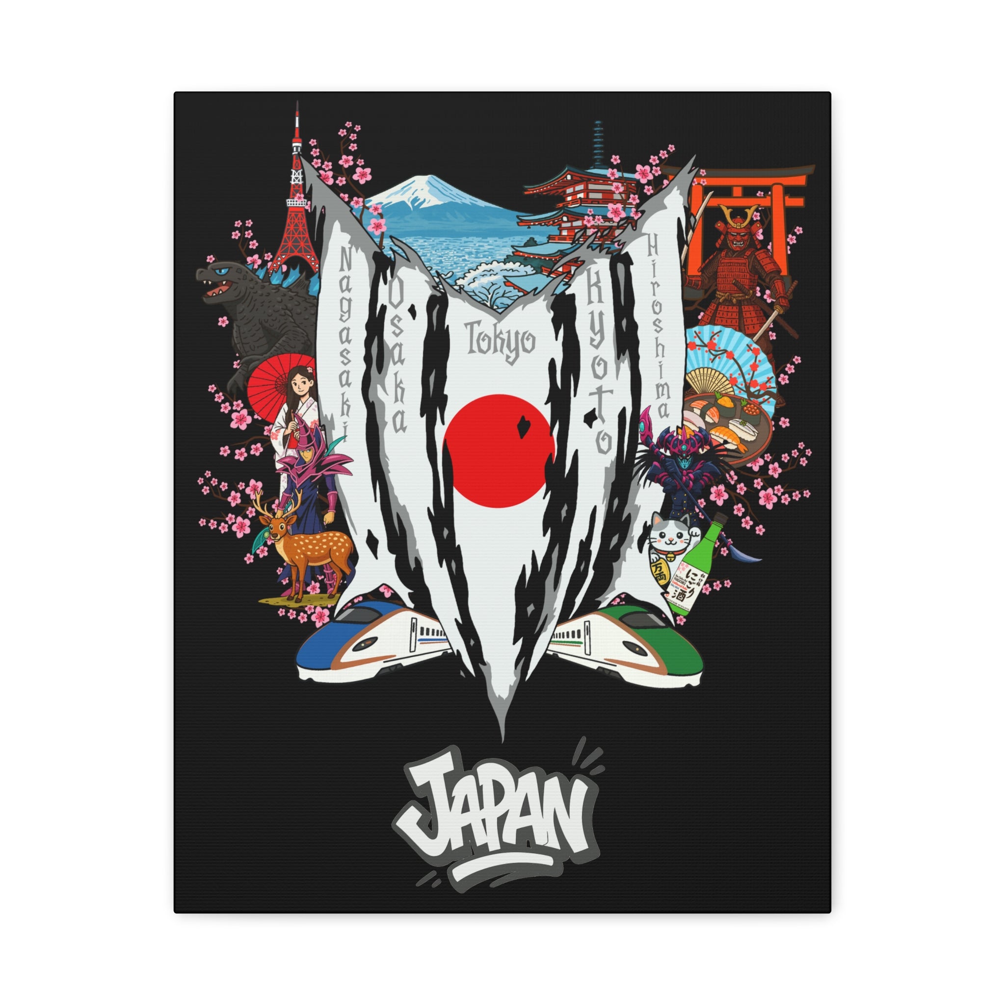 Japan (blackchaos Version) Canvas