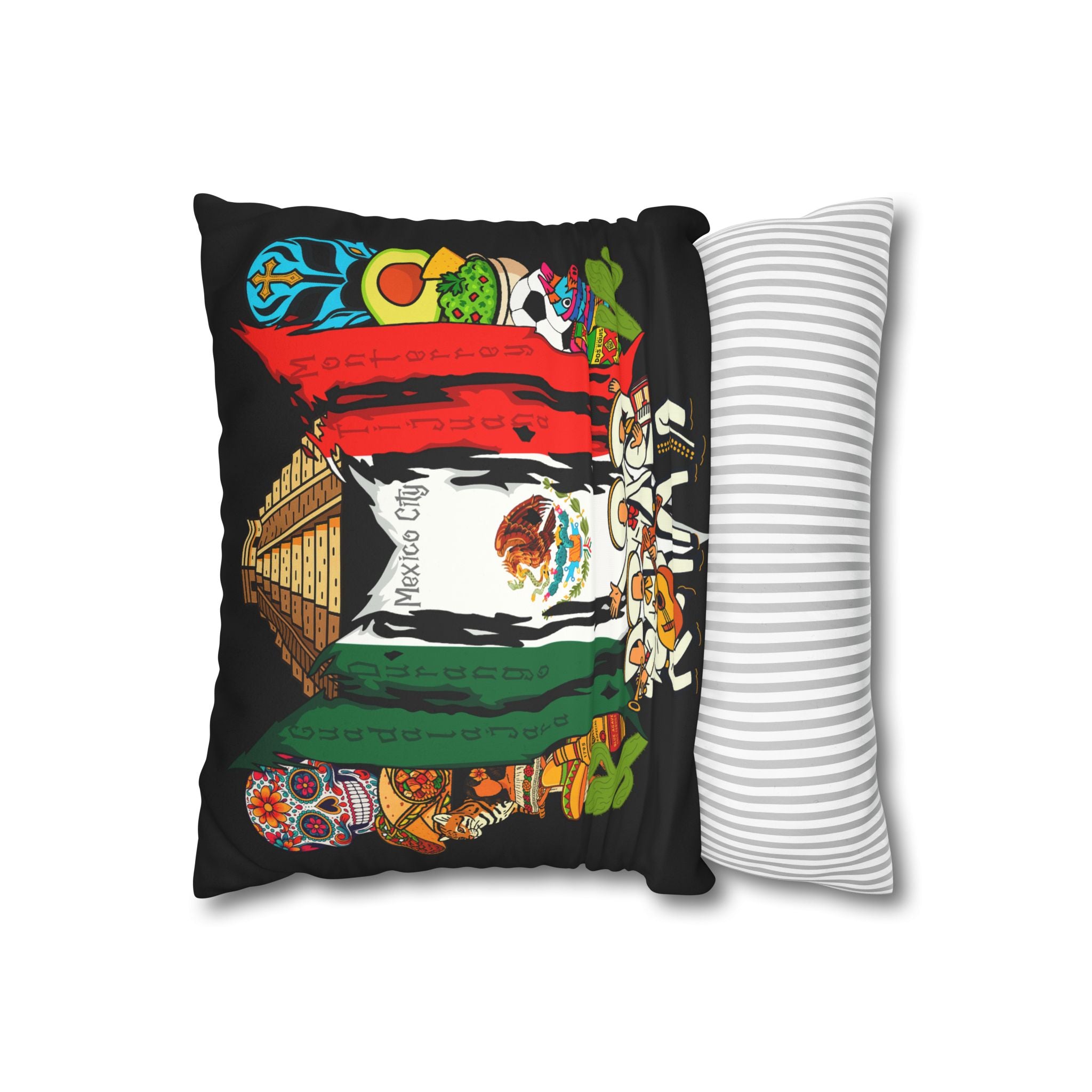 Mexico Dos Eq Square Pillowcase 14x14