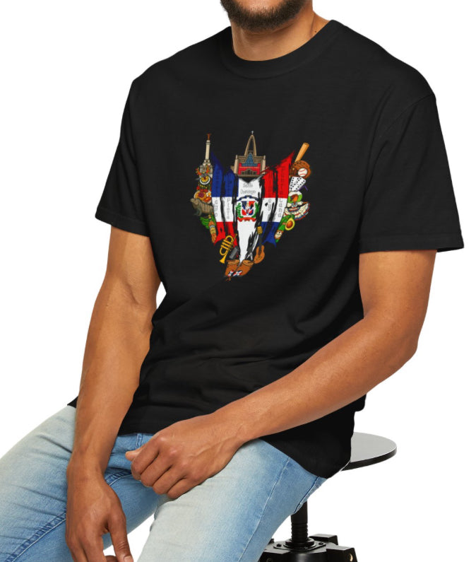 Dominican Republic Collage T Shirt