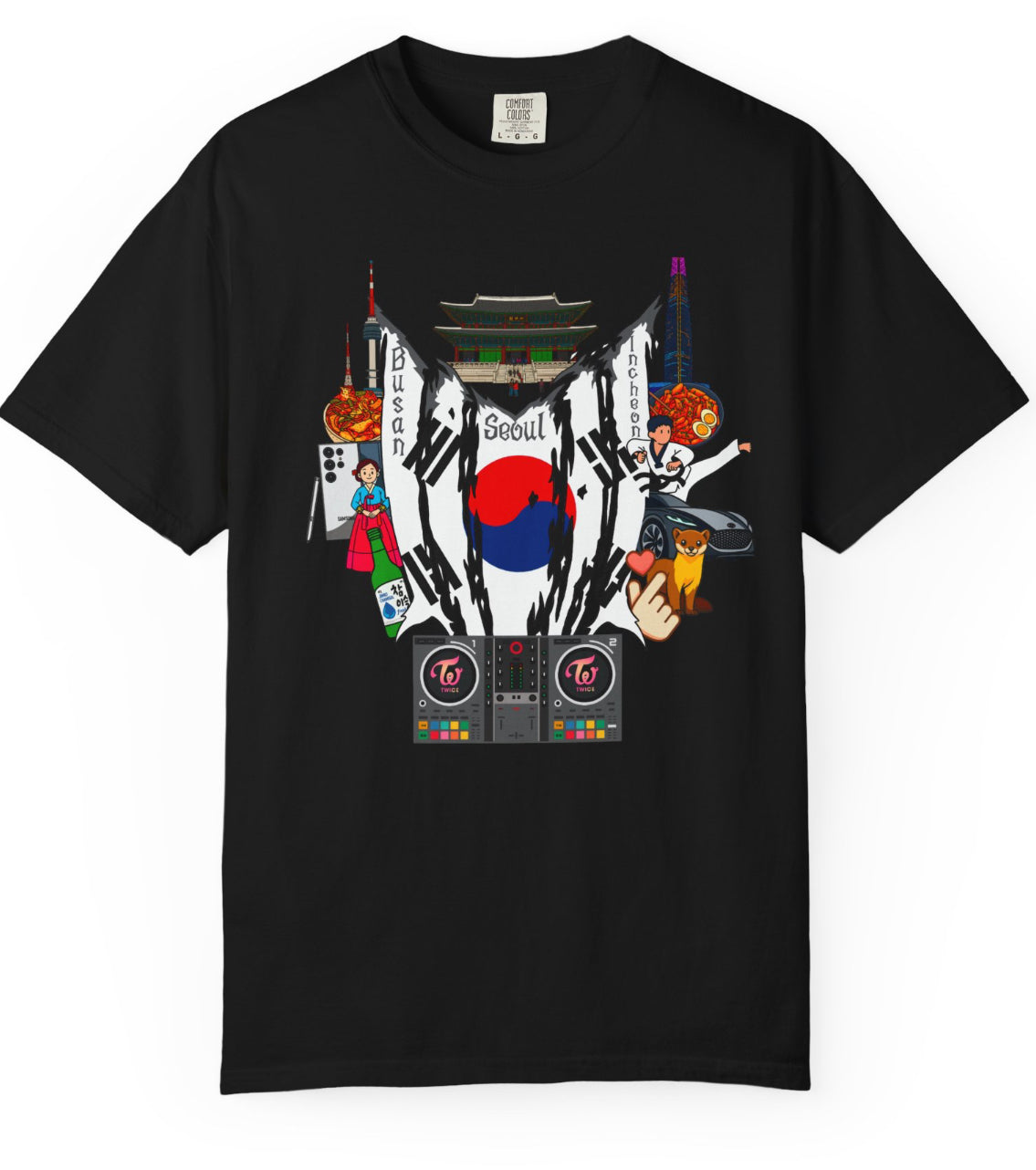 South Korea Collage T Shirt (Twice Version)