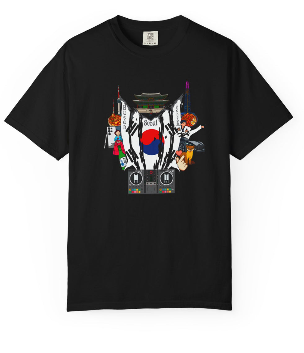 South Korea Collage T Shirt (BTS Version)