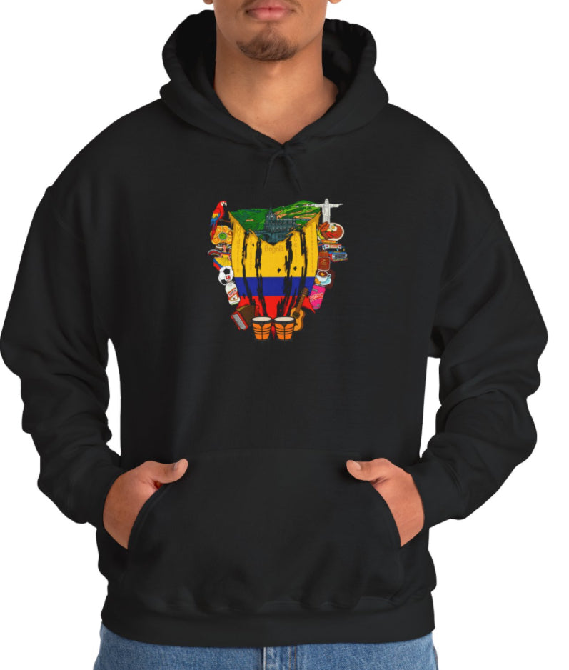 Colombia Collage Hoodie