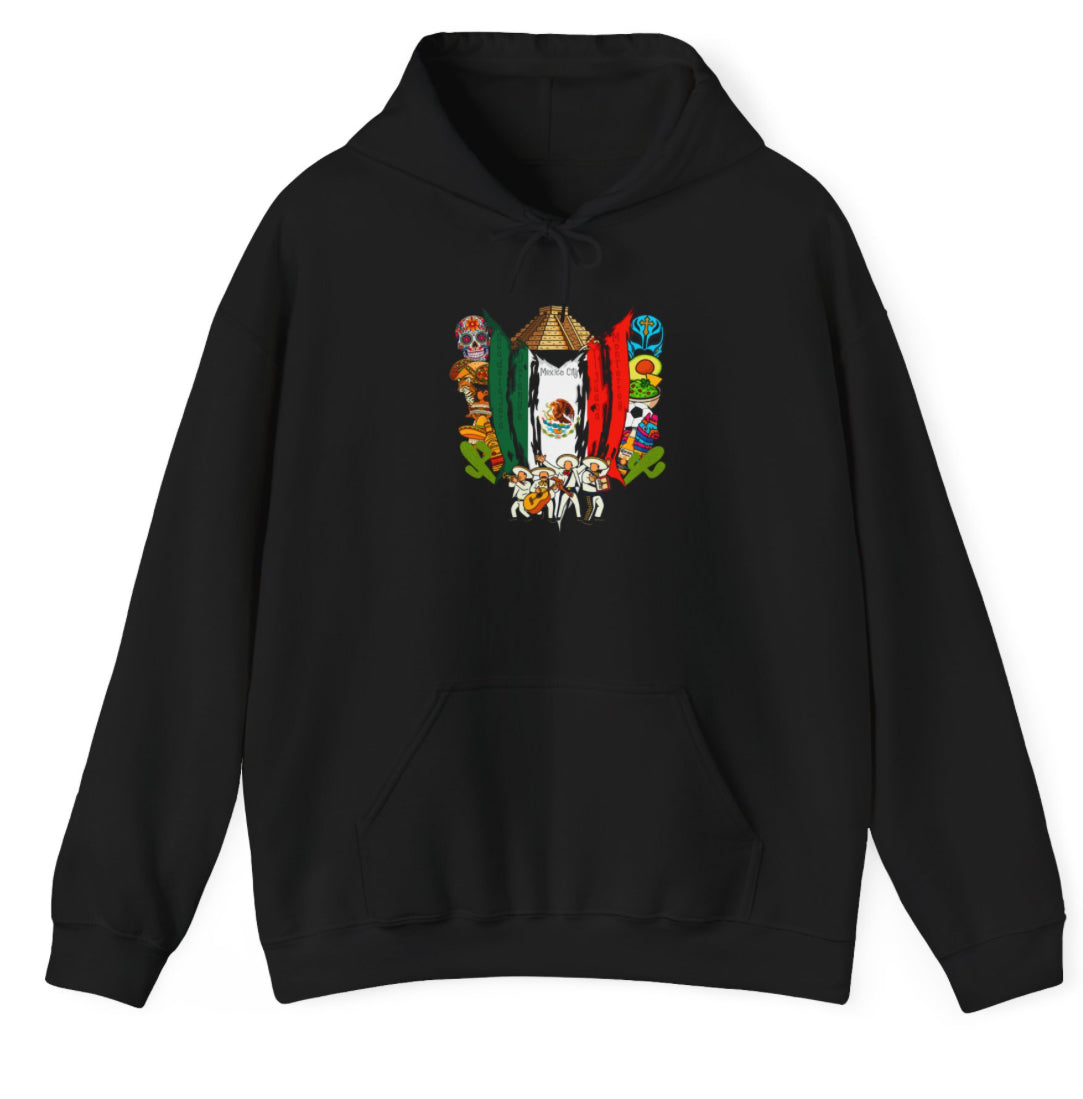 Mexico Corona Collage Hoodie