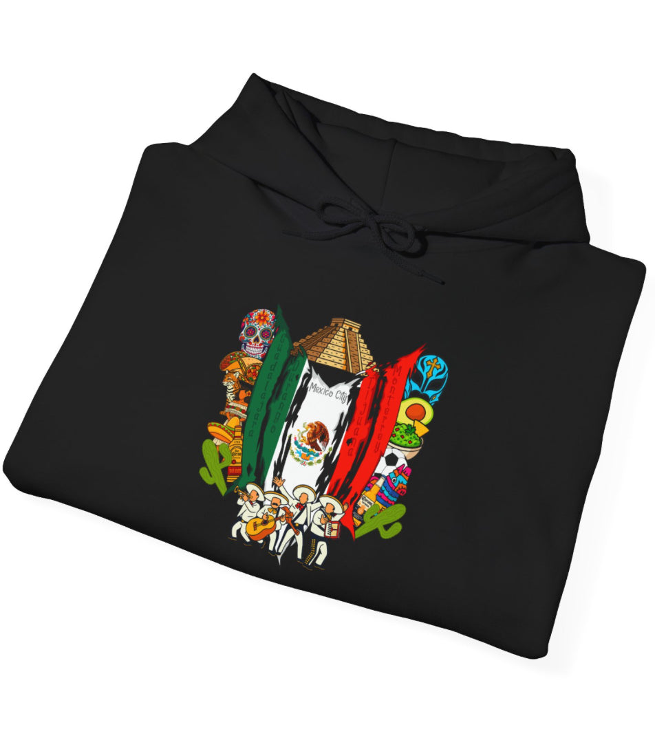 Mexico Corona Collage Hoodie