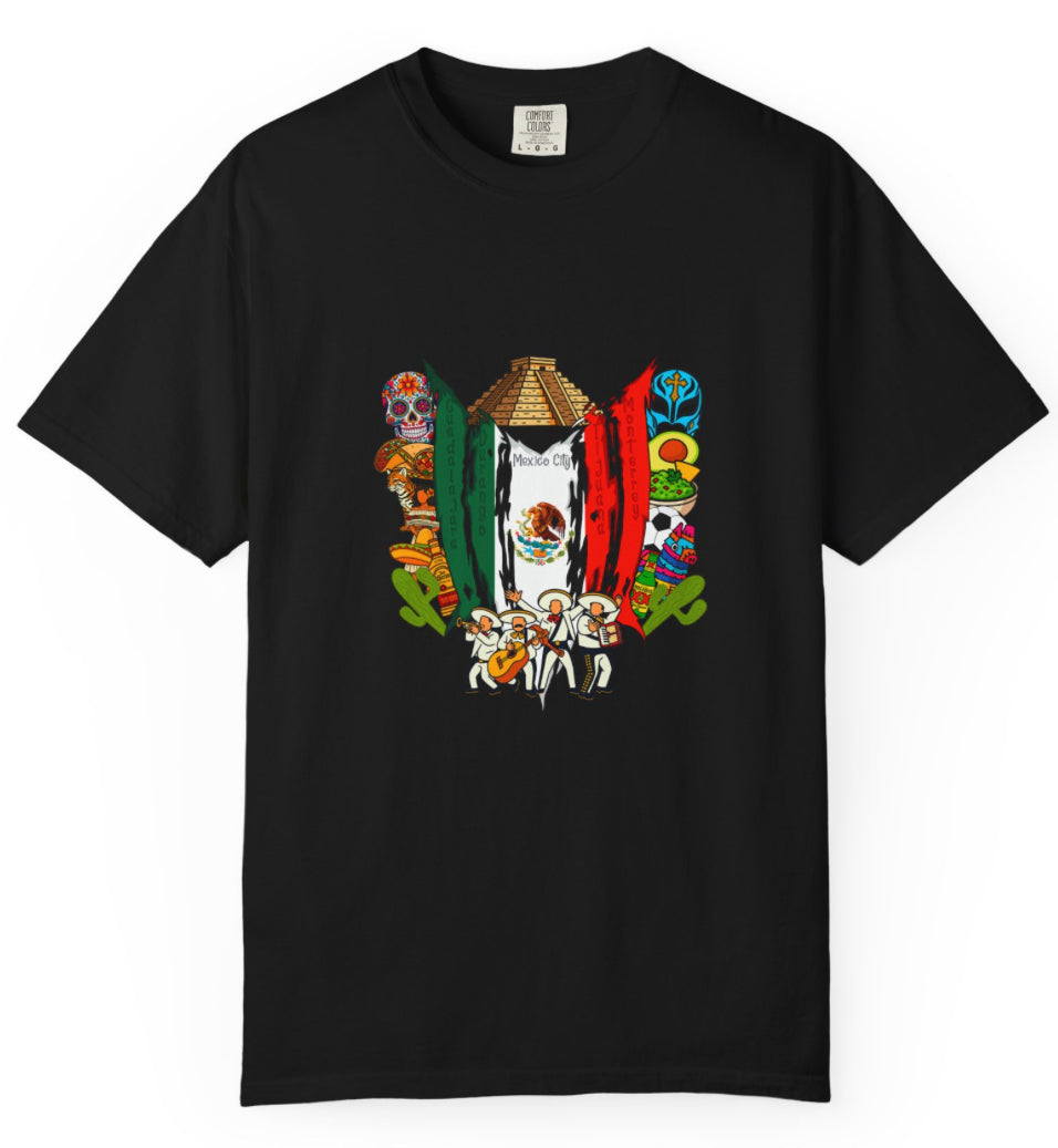 Mexico Dos Eq Collage T Shirt