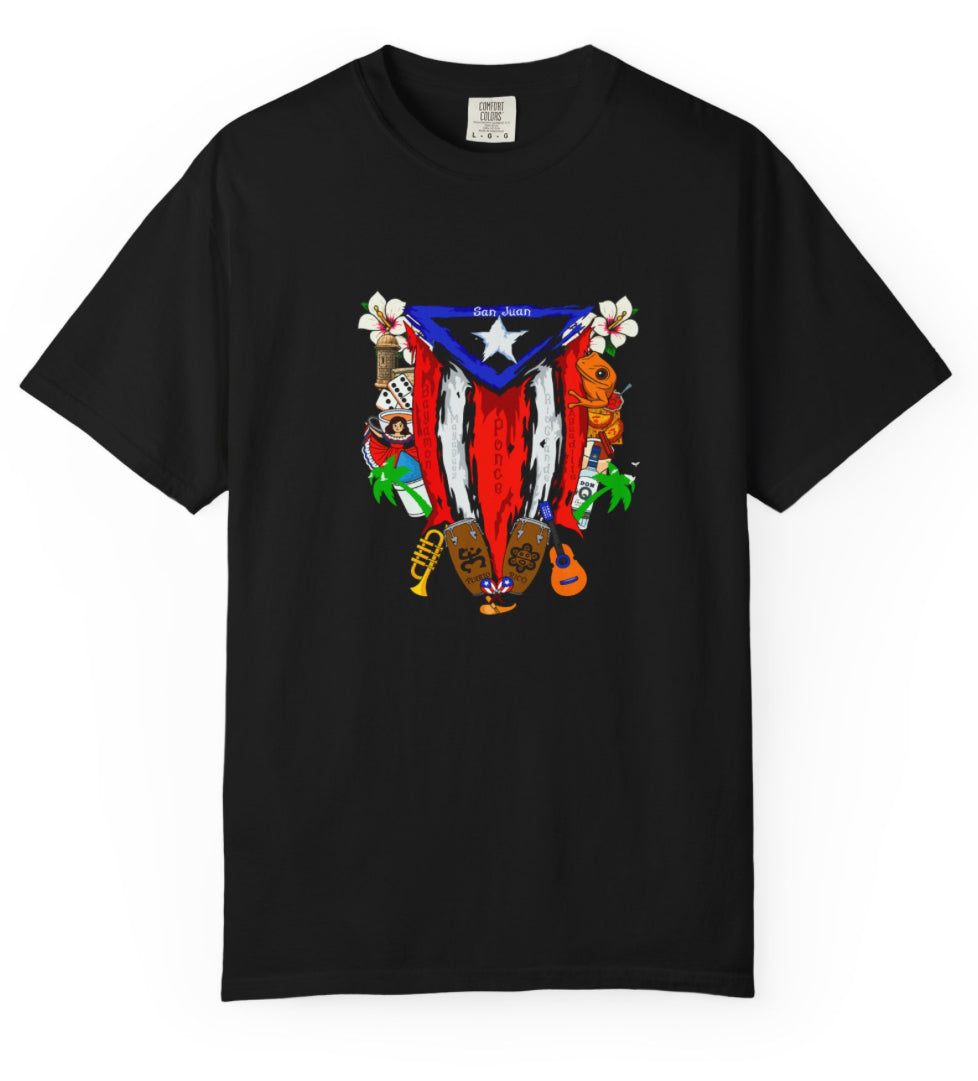 Puerto Rico Collage T Shirt
