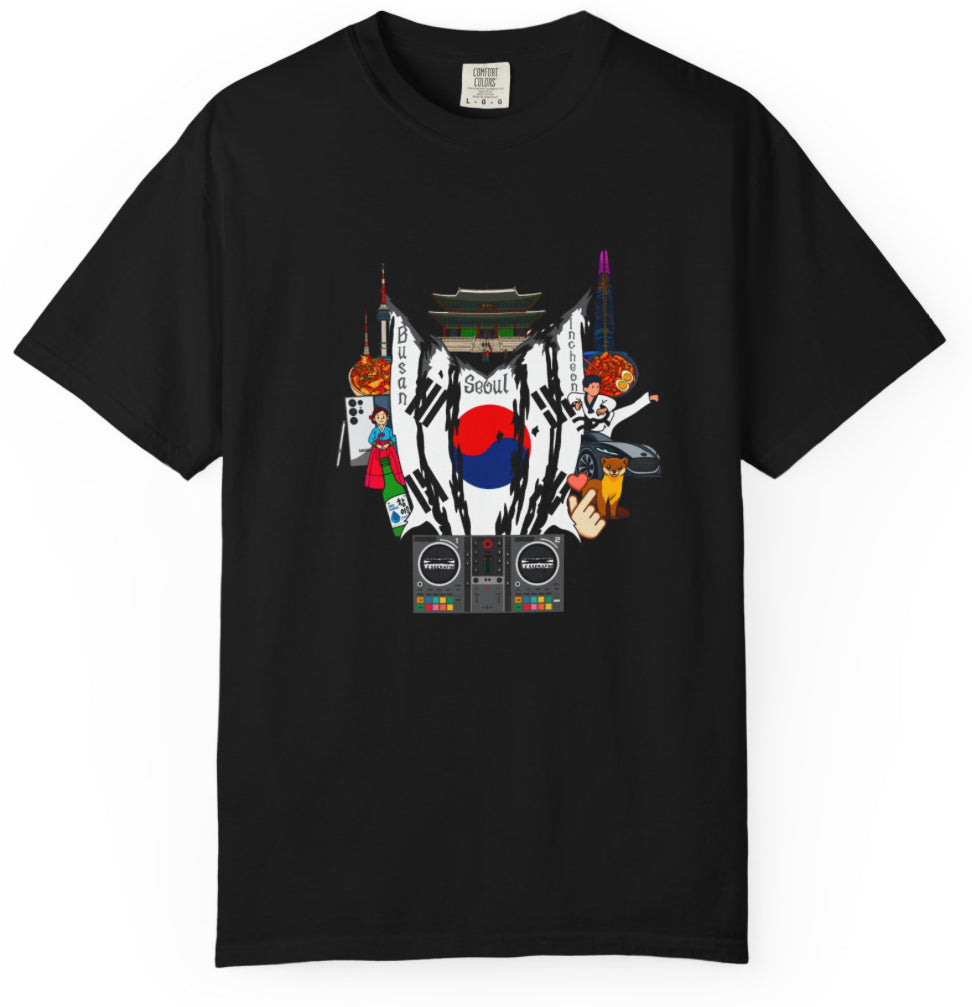 South Korea LeSserafim Collage T Shirt