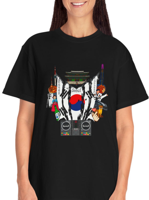 South Korea LeSserafim Collage T Shirt