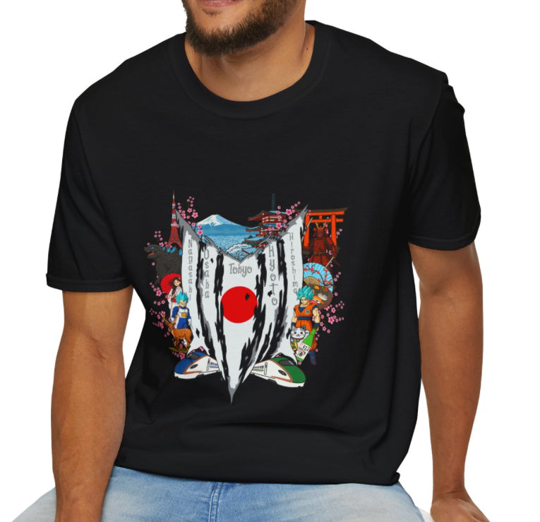 Japan (GokuVeg) Collage T Shirt