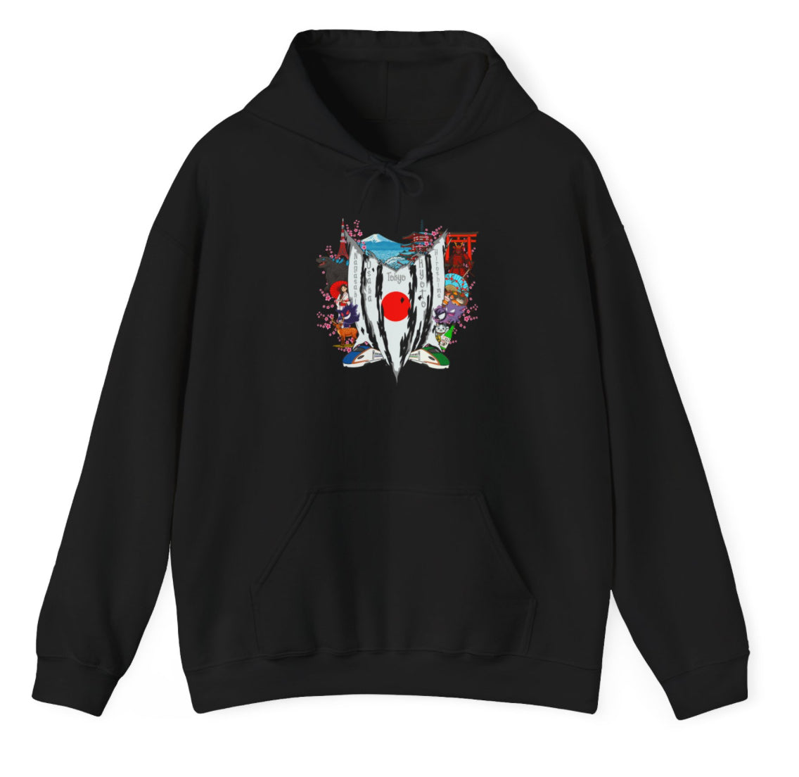Japan Ghost Poke Collage Hoodie