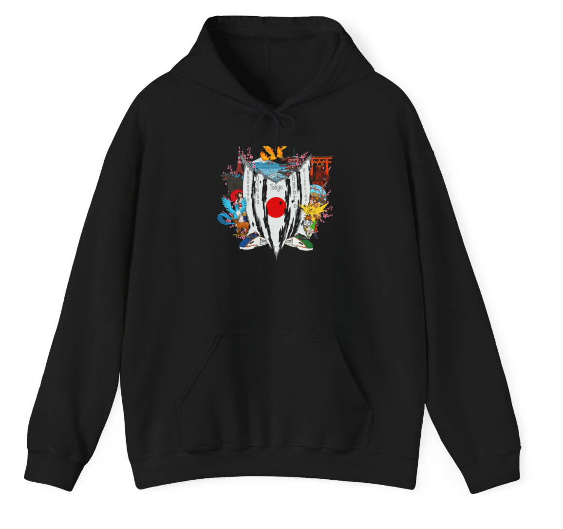 Japan LegBird Poke Collage Hoodie