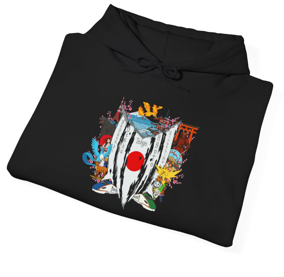 Japan LegBird Poke Collage Hoodie