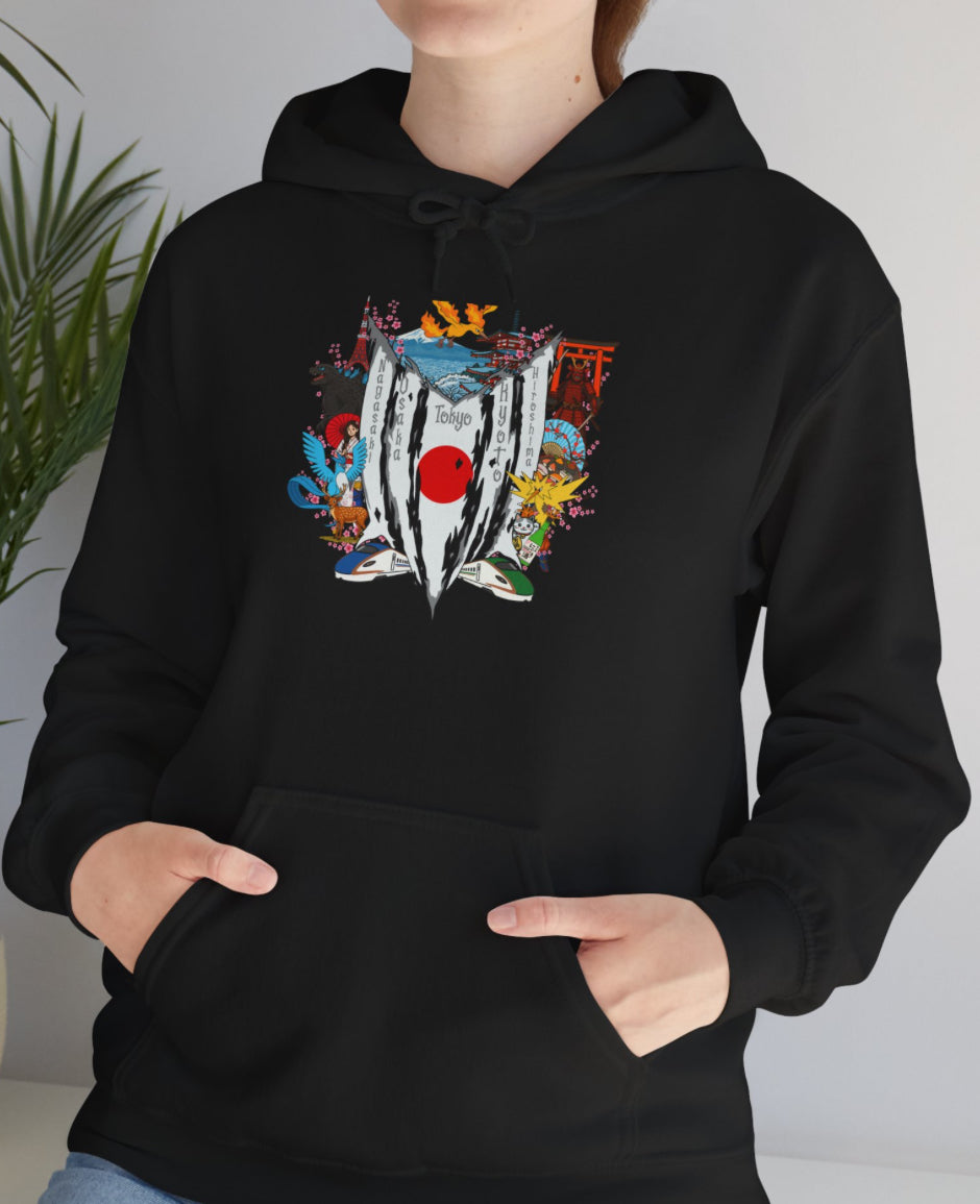 Japan LegBird Poke Collage Hoodie