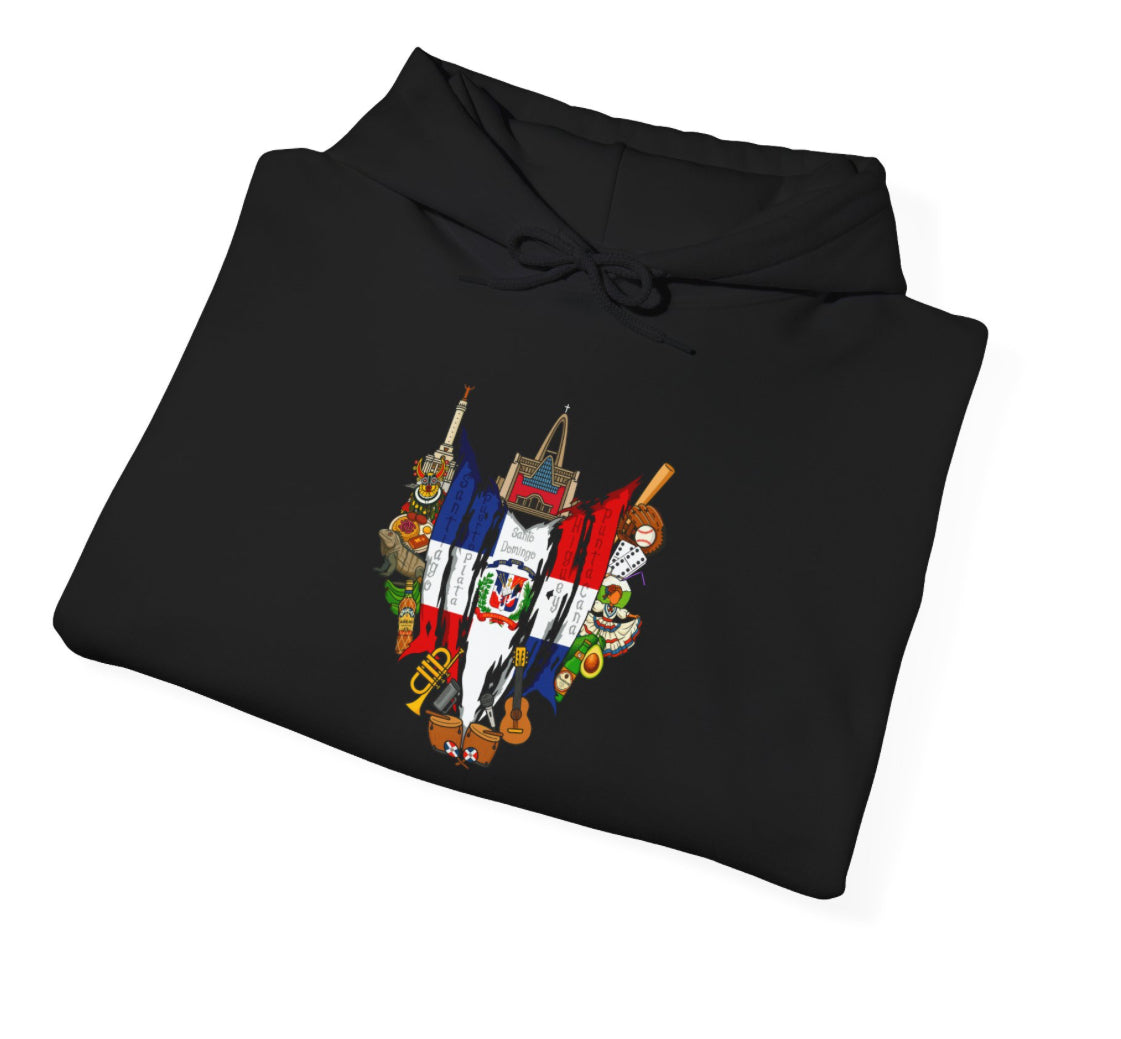 Dominican Republic Collage Hoodie