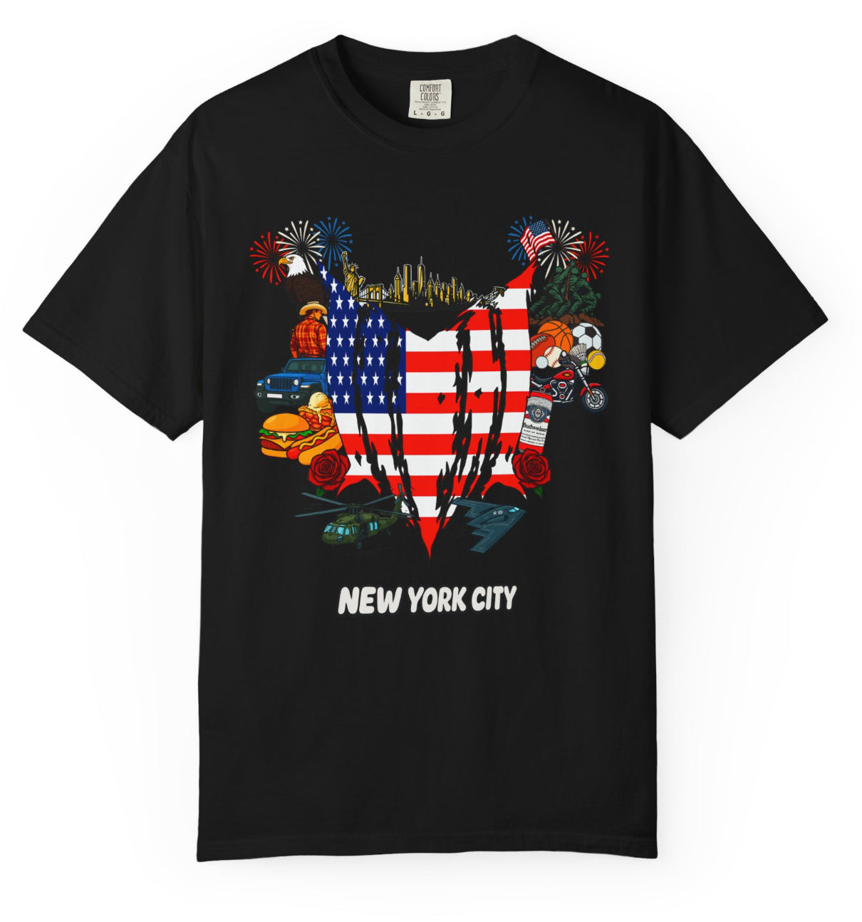 USA (NYC) Collage T Shirt