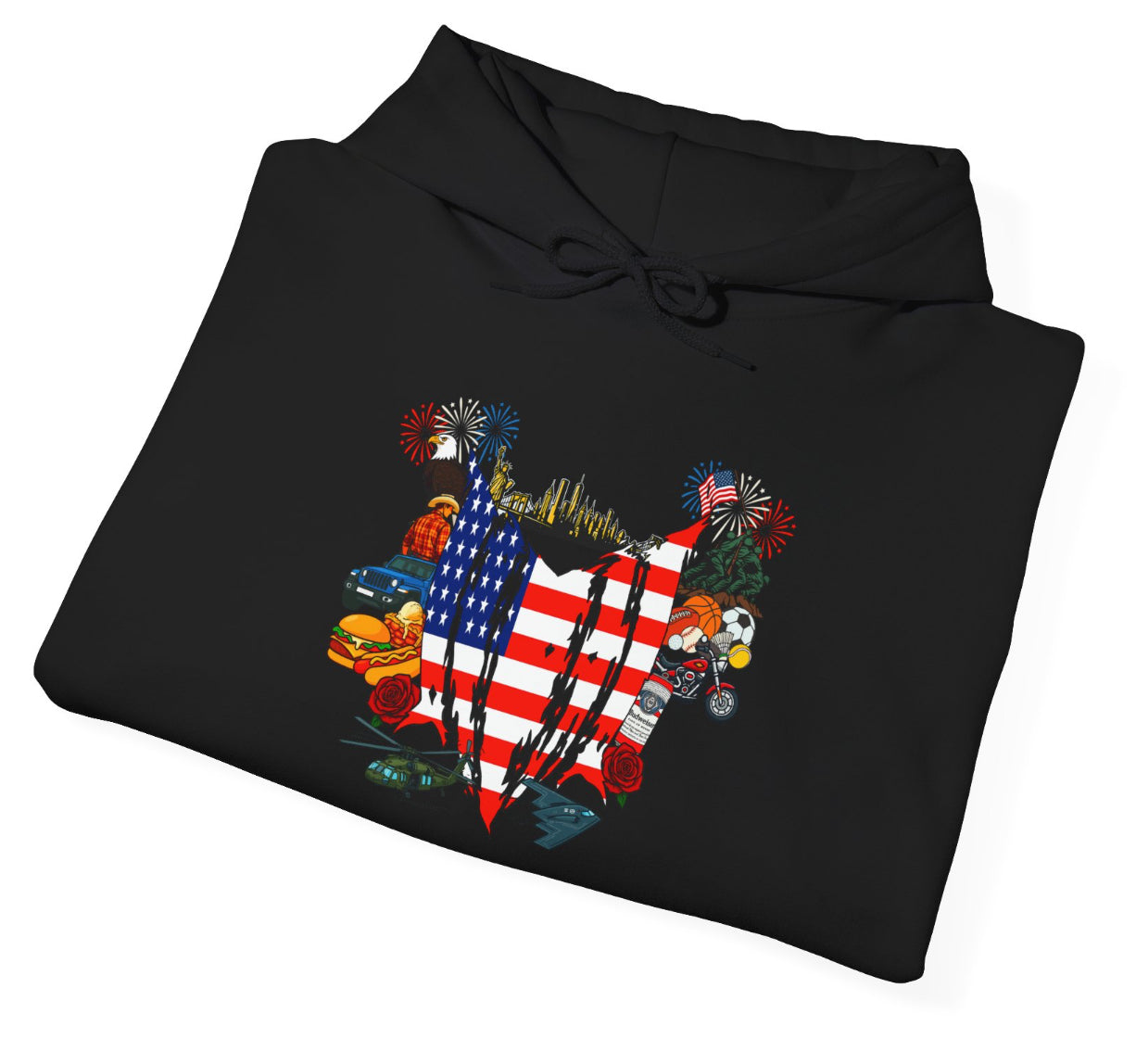 USA (NYC) Collage Hoodie