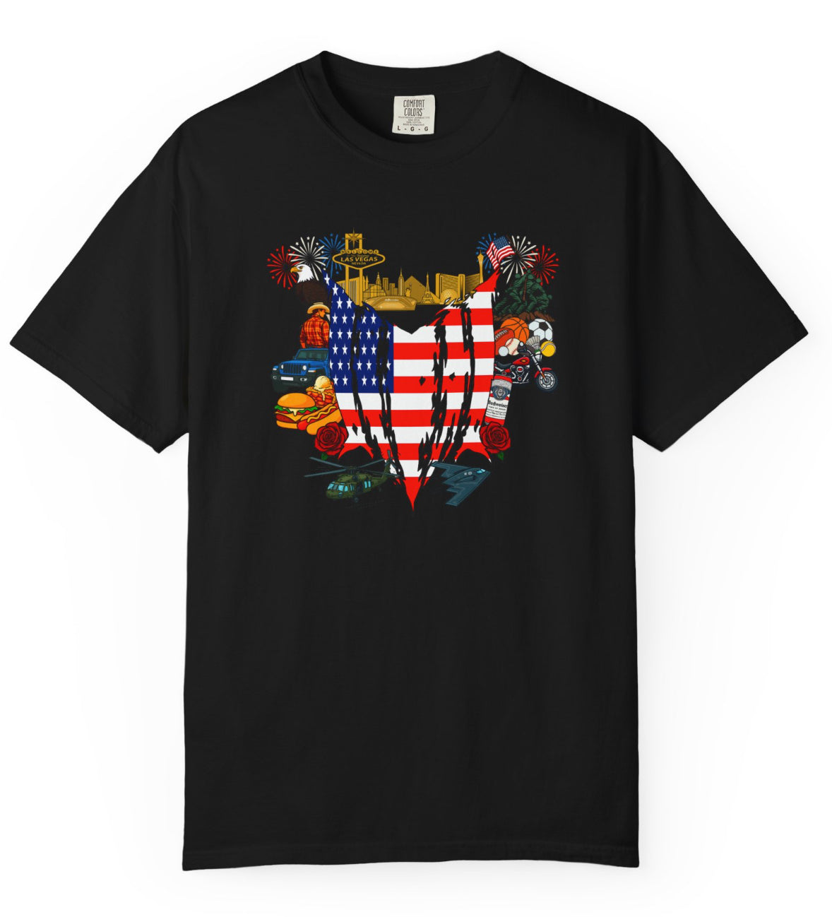 USA (LV) Collage T Shirt