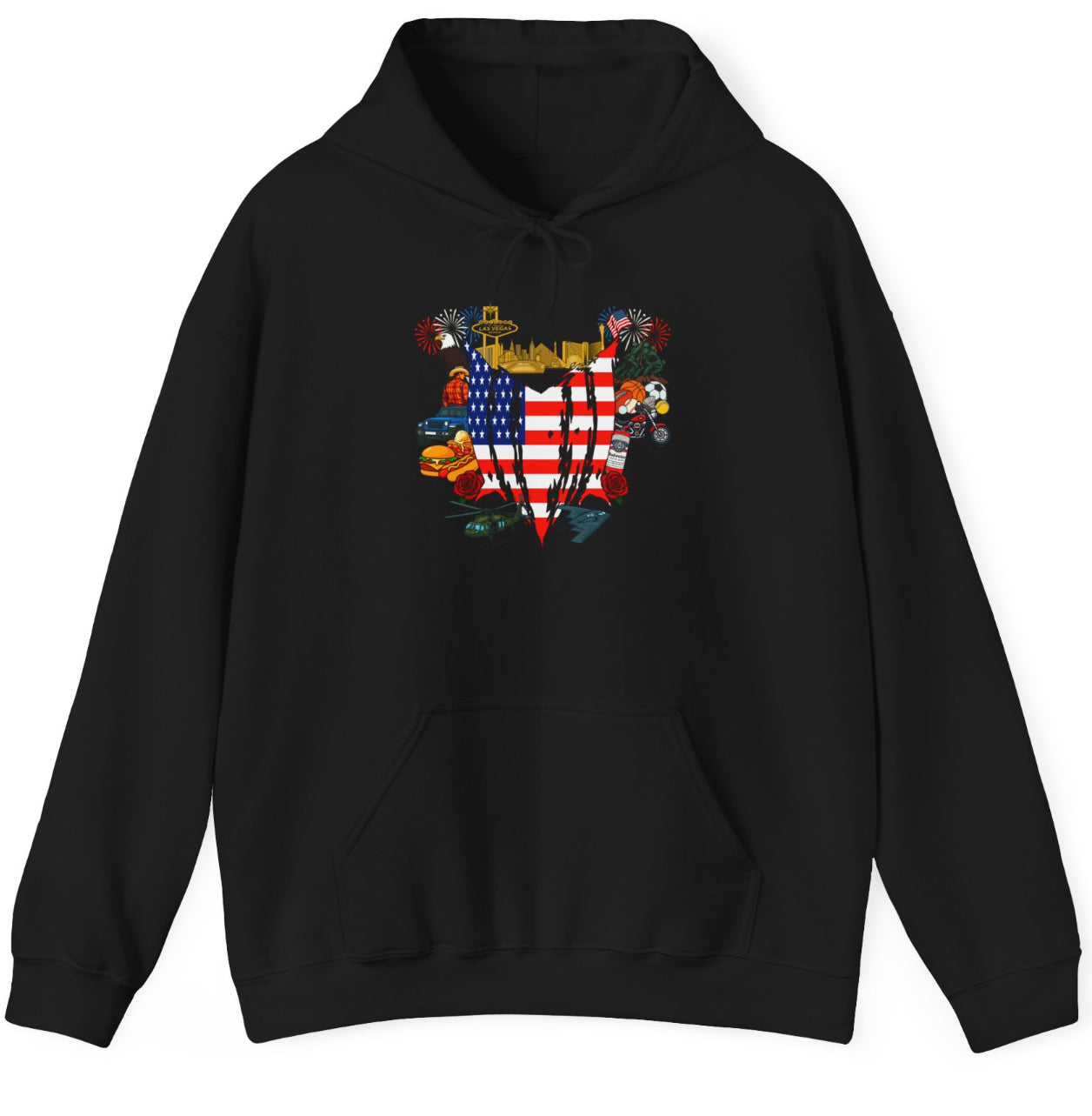 USA (LV) Collage Hoodie