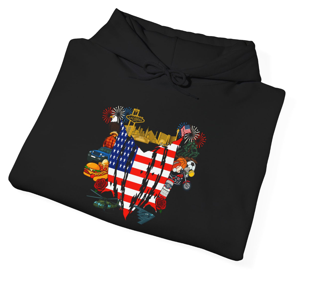 USA (LV) Collage Hoodie