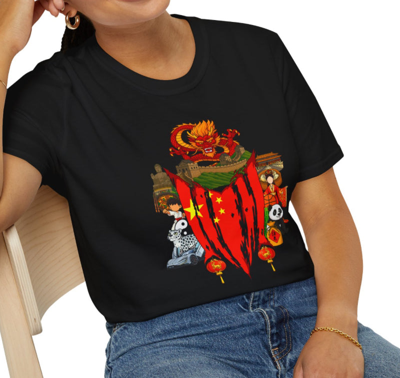 China Collage Tshirt (Rabbit New Year)