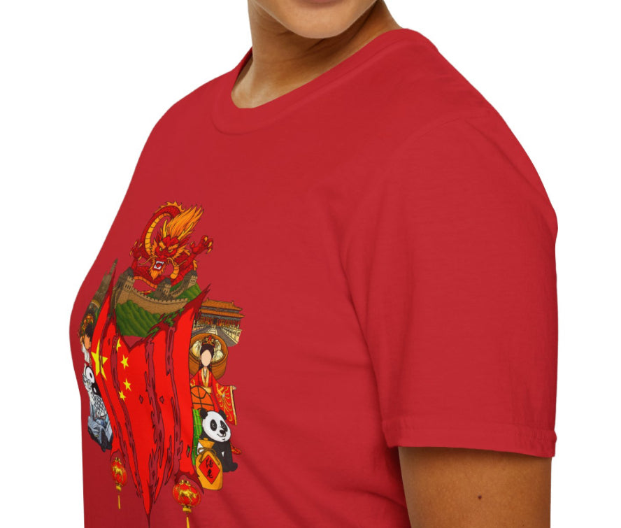 China Collage Tshirt (Monkey New Year)