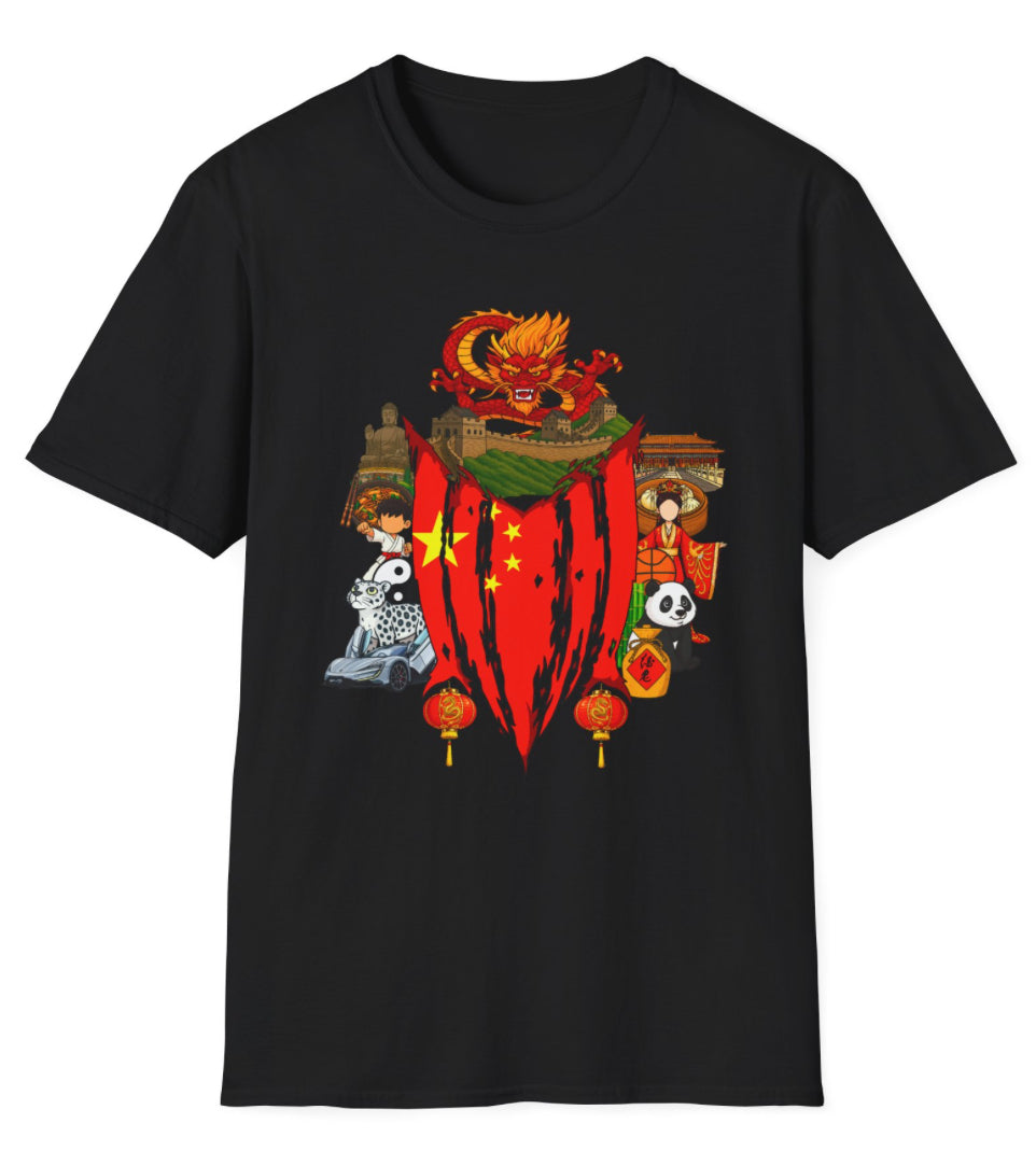 China Collage Tshirt (Dragon New Year)