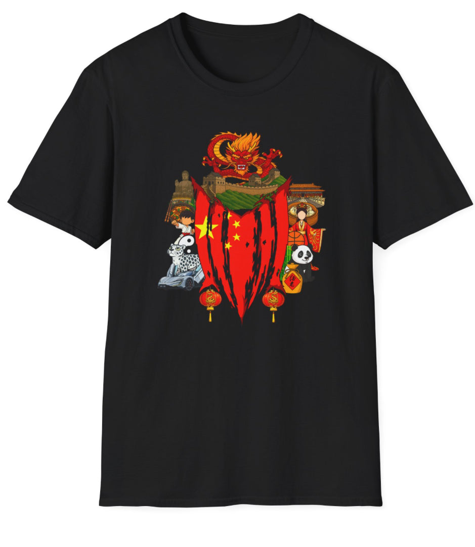 China Collage Tshirt (Snake New Year)