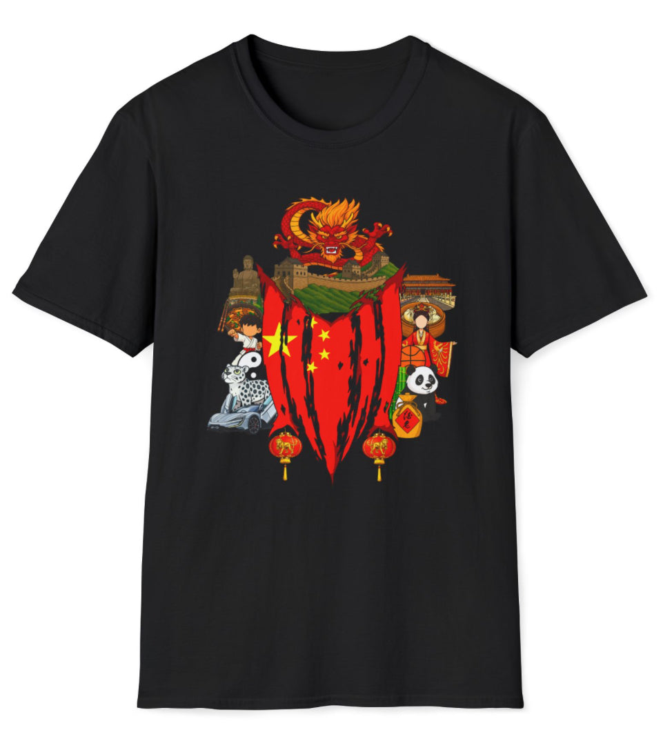 China Collage Tshirt (Monkey New Year)