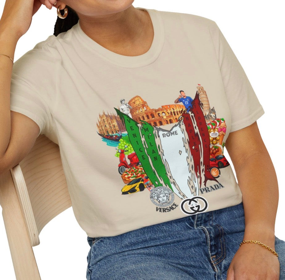 Italy Collage Tshirt