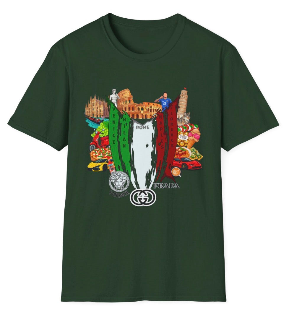 Italy Collage Tshirt